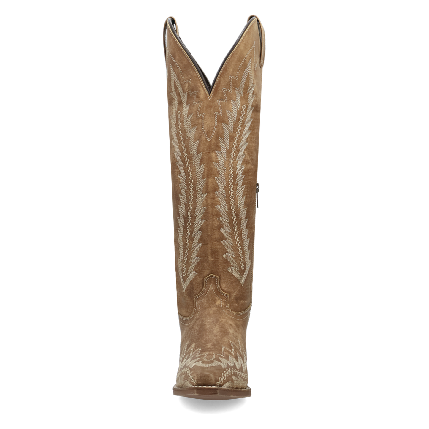 Roxelle Wide Calf Leather Boot in Honey by Laredo