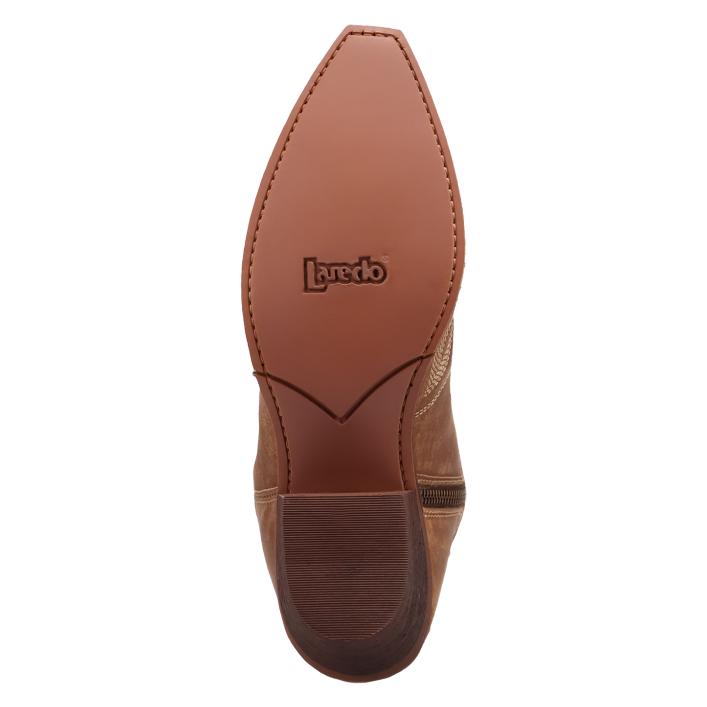 Roxelle Wide Calf Leather Boot in Honey by Laredo