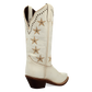 Serenade Wide Calf Leather Boot in White by Laredo