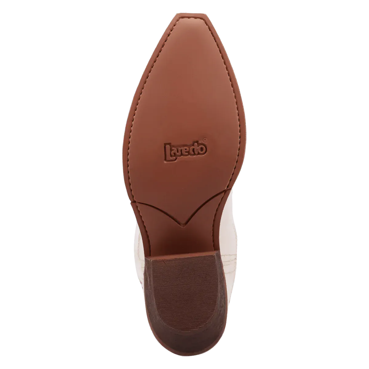 Serenade Wide Calf Leather Boot in White by Laredo