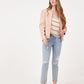 Jennet CF Leather Jacket, Rose
