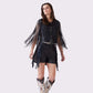 Sonora Vest - Black Fringe Leather Vest & Shorts
