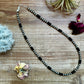 18 Inch 5 mm Sterling Silver Pearls necklace with Black Onyx