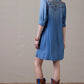 Let The Sun Shine Dress in blue denim