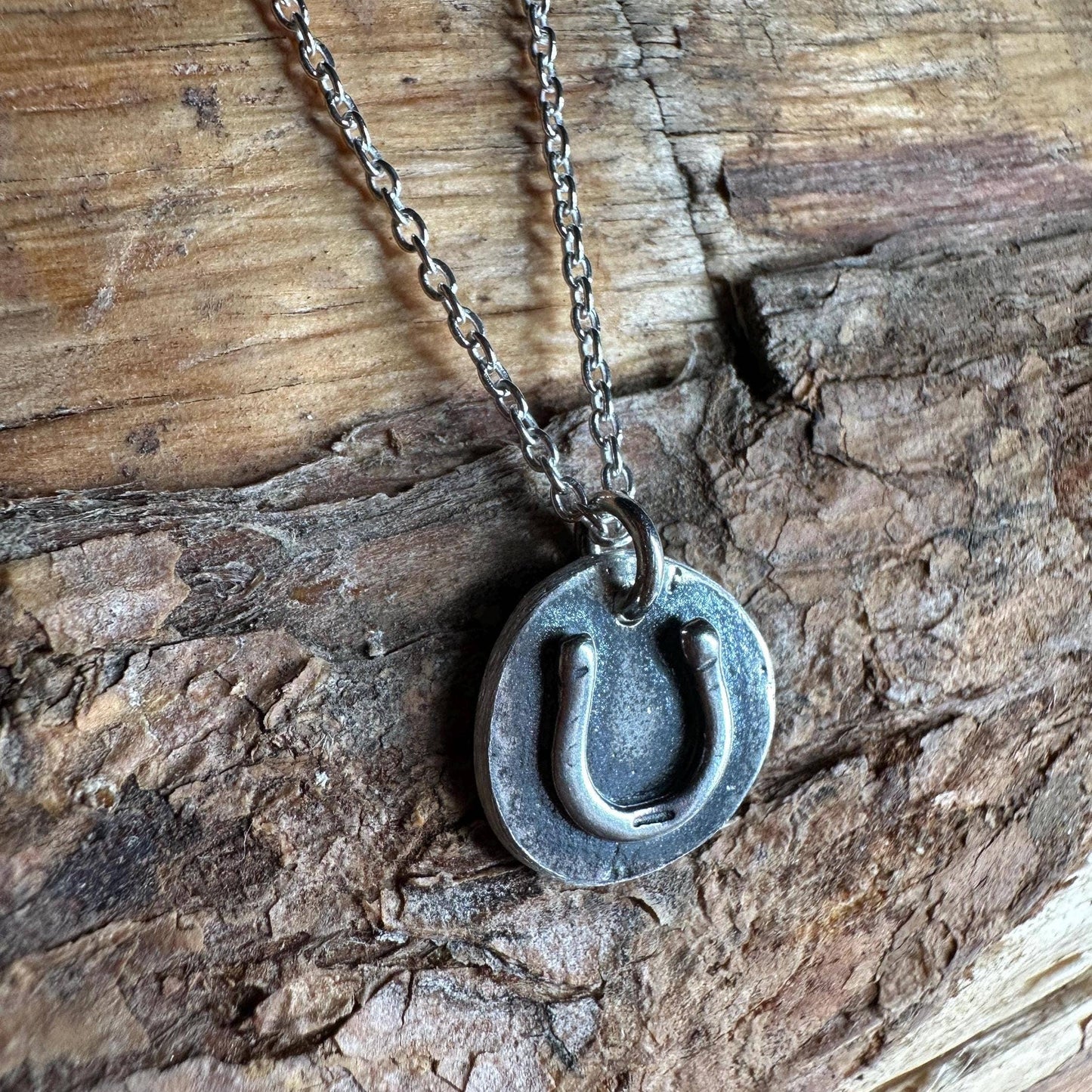 Horseshoe Cutie Sterling Silver Coin Necklace – Petite Lucky Charm