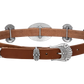 Americana Concho Belt in Authentic Brown Leather