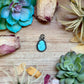 FREE Sterling Silver Necklace + MJ Sky Blue Turquoise Charm
