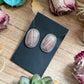 54 - Sterling Silver Red Buffalo Stud Earrings by Jason Ogg