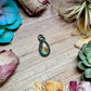 FREE Sterling Silver Necklace + MJ Triangle Royston Turquoise Charm
