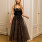 Aria Long Leopard Print Tulle Maxi Skirt