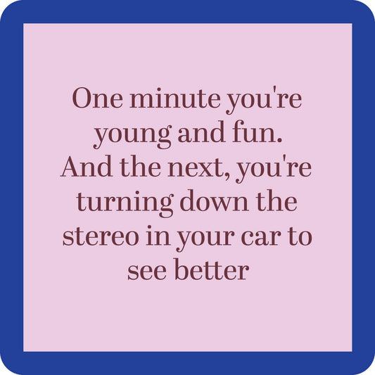 Square image with text about aging.