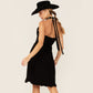 Woman in black dress and hat - 356G29_89_P3