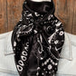 Black & white paisley wild rag scarf, Rodeo Drive style