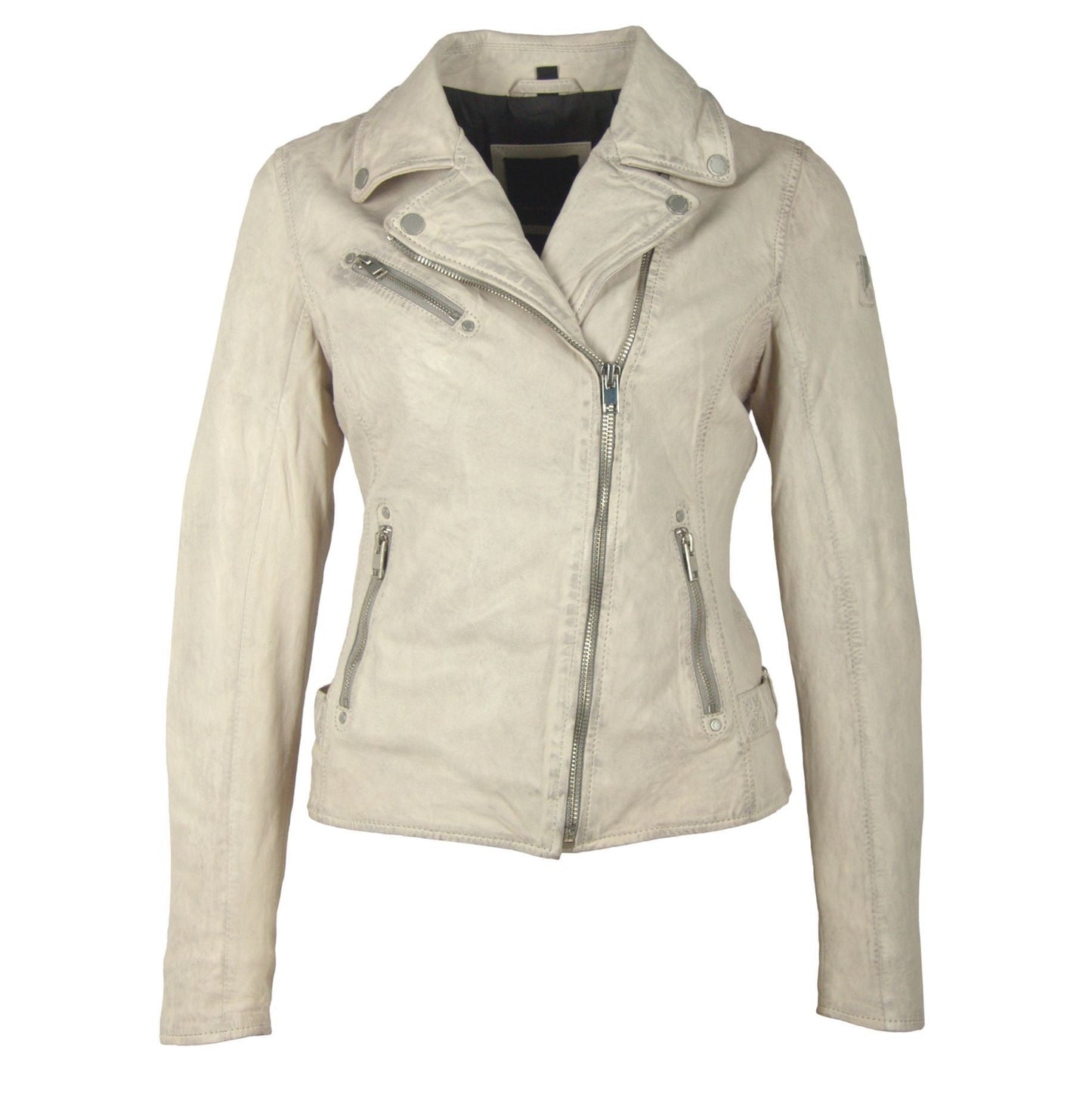 Sofia RF Leather Jacket, Off White