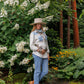 Virginia in shirt outdoors