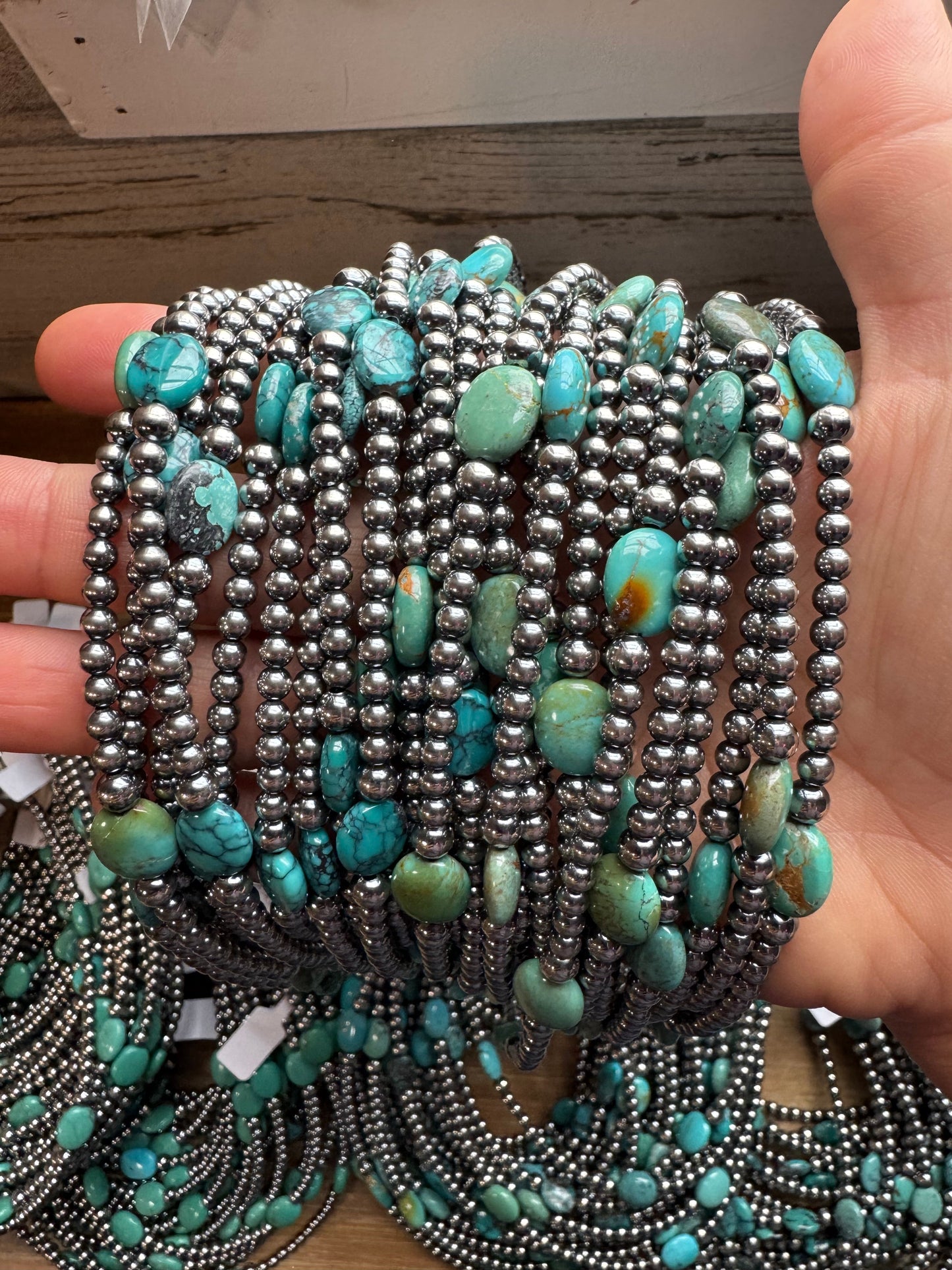 Turquoise bead bracelets (3A5C8DB0)