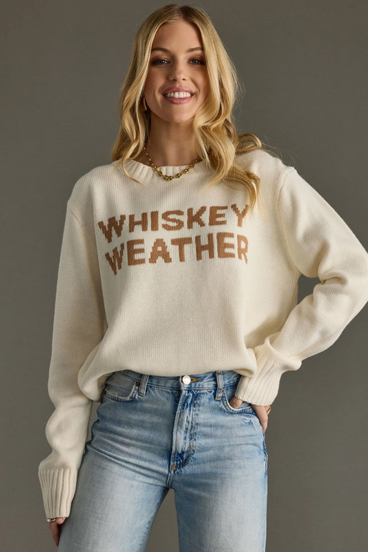 Whiskey Weather Sweater in Ivory