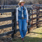 Jeni Vest in Washed Blue Tasha Polizzi