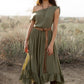 Women's Gia Dress in Olive by Joyfolie