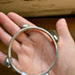 Sterling silver bangle Bracelet with kingman turquoise