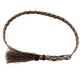 Braided horsehair rope with tassel.