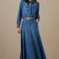 Woman in Indigo Trail denim dress