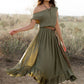 Women's Gia Dress in Olive by Joyfolie