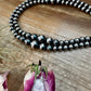 NFR Collection Necklace – Graduated Sterling Silver Pearls 8mm to 14mm  46.5"