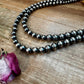 NFR Collection Necklace – Graduated Sterling Silver Pearls 6mm to 16mm – 45"
