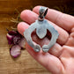 Naja Pendant with Orange & Purple Spiny Oyster – Sterling Silver – Native Made by KB