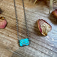 Turquoise stone necklace - 4F4AE8C3-BC99