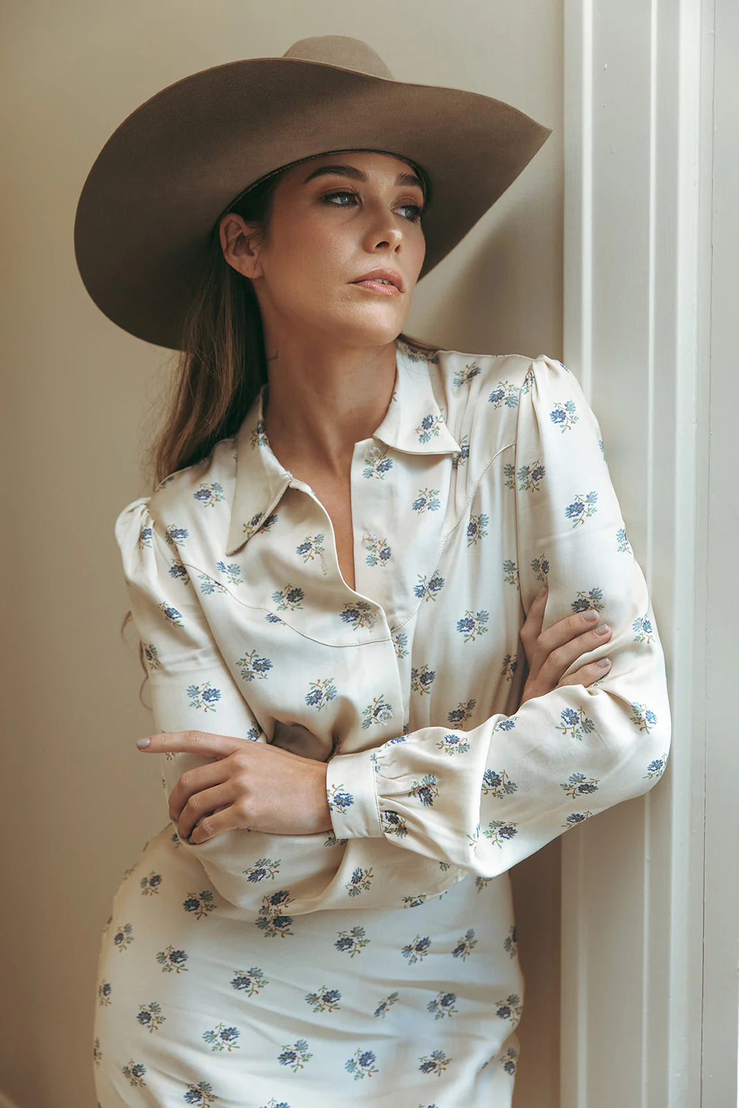 Dahlia Dress in Kindred Floral by Folk Saint