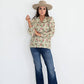 Retro Cactus Cowboy Blouse for Cowgirls