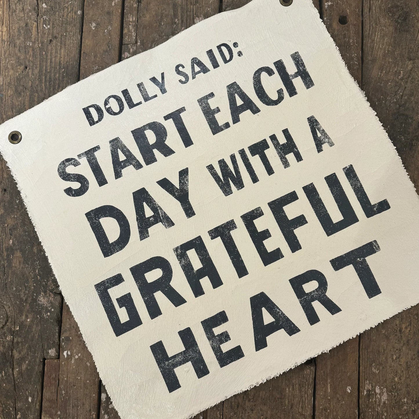 Start each day with a grateful heart banner