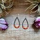Orange Spiny Oyster Earrings – Sterling Silver Pearls