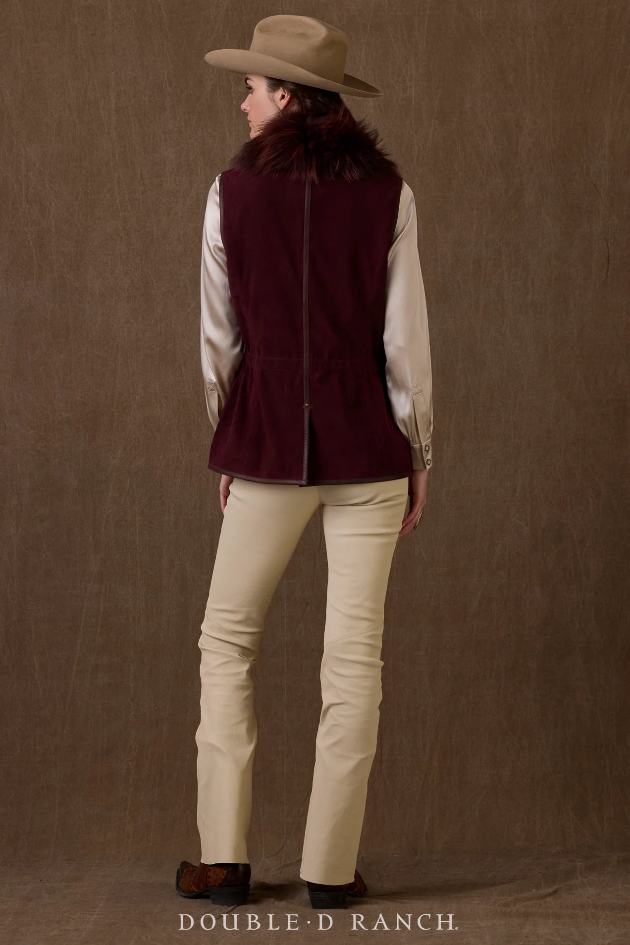 Hondo Vest in Oxblood by Double D Ranch