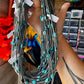 21” Necklace – Sterling Silver Pearls & High-Grade Oval Turquoise