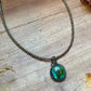 FREE Sterling Silver Pearl Necklace + MJ Green Turquoise Pendant