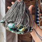 Turquoise and silver beaded necklaces - 6B9EA009-312B-4B7D