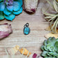 FREE Sterling Silver Necklace + MJ Sky Blue Turquoise Matrix Charm