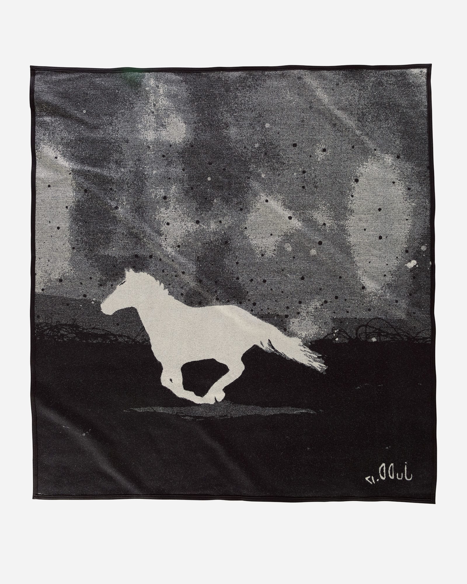 Running horse bandana with starry sky design