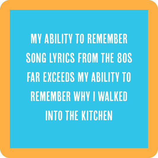 COASTER Song Lyrics | Funny Party Gift | Home Bar Decor