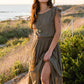 Women's Gia Dress in Olive by Joyfolie