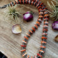 NFR Collection Necklace – 6mm Sterling Silver Pearls with 16mm Spiny Oyster – 38"