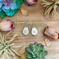 62 - Sterling Silver Red Spiny Oyster Dangle Earrings by Shay Pfeiffer