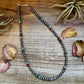 Turquoise and silver beaded necklace (79CAE7C8-7A9F)
