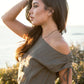 Women's Gia Dress in Olive by Joyfolie