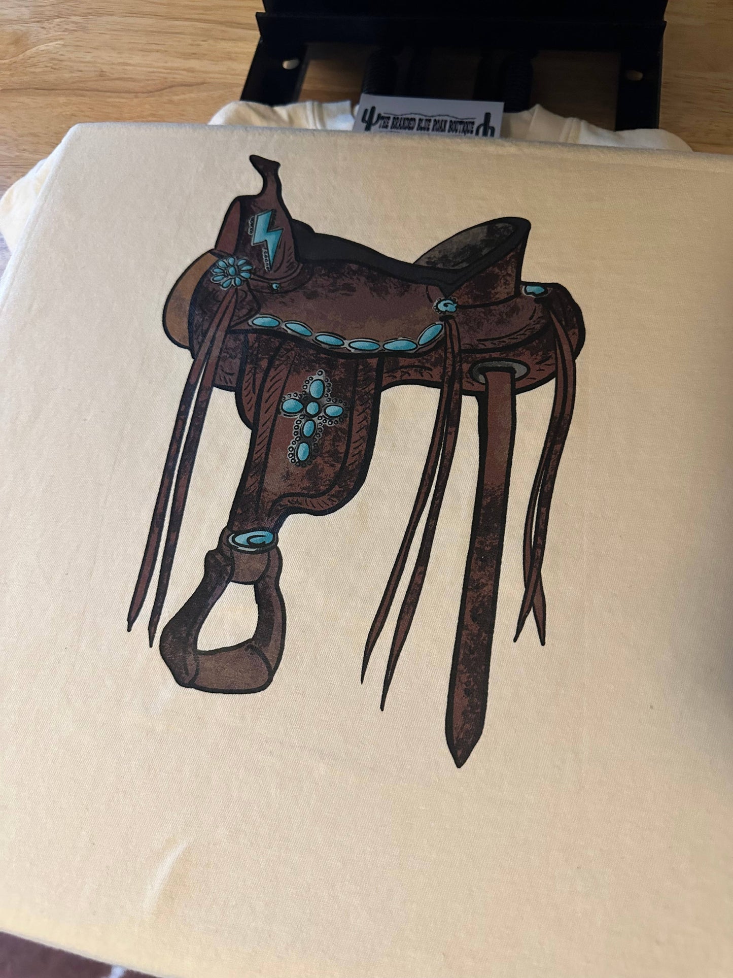 Cowgirl Saddle Western Graphic