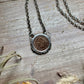 91 - Sterling Silver Indian Head Penny Hand-Filed Frame Fixed Chain Necklace by Jason Ogg