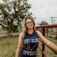 Woman in God Bless Cowboys tank top, 8L5A9570_1.jpg
